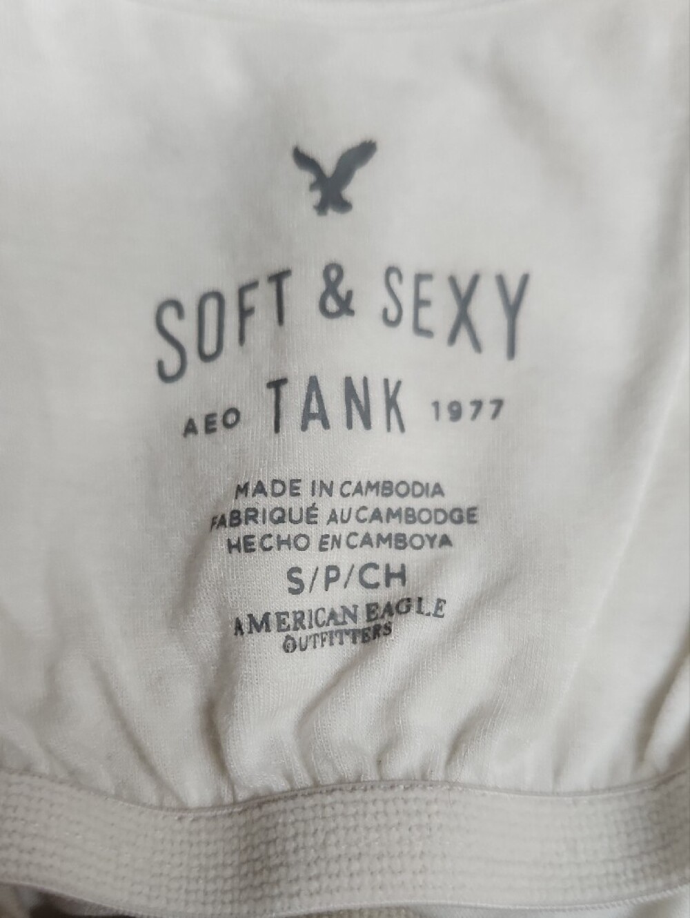 American Eagle Outfitters Ivory Soft & Sexy Tank - Picture 3 of 3